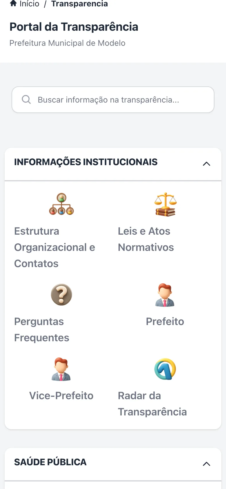 Transparência no celular