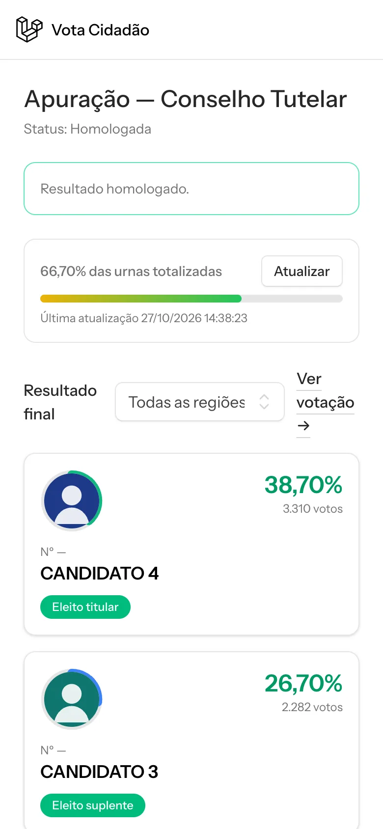 Apuração no celular